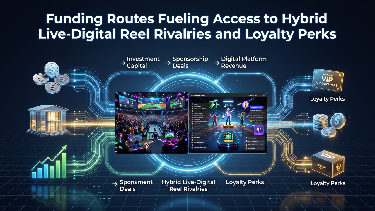 Illustration of digital payment interfaces connecting live and online slot tournament platforms