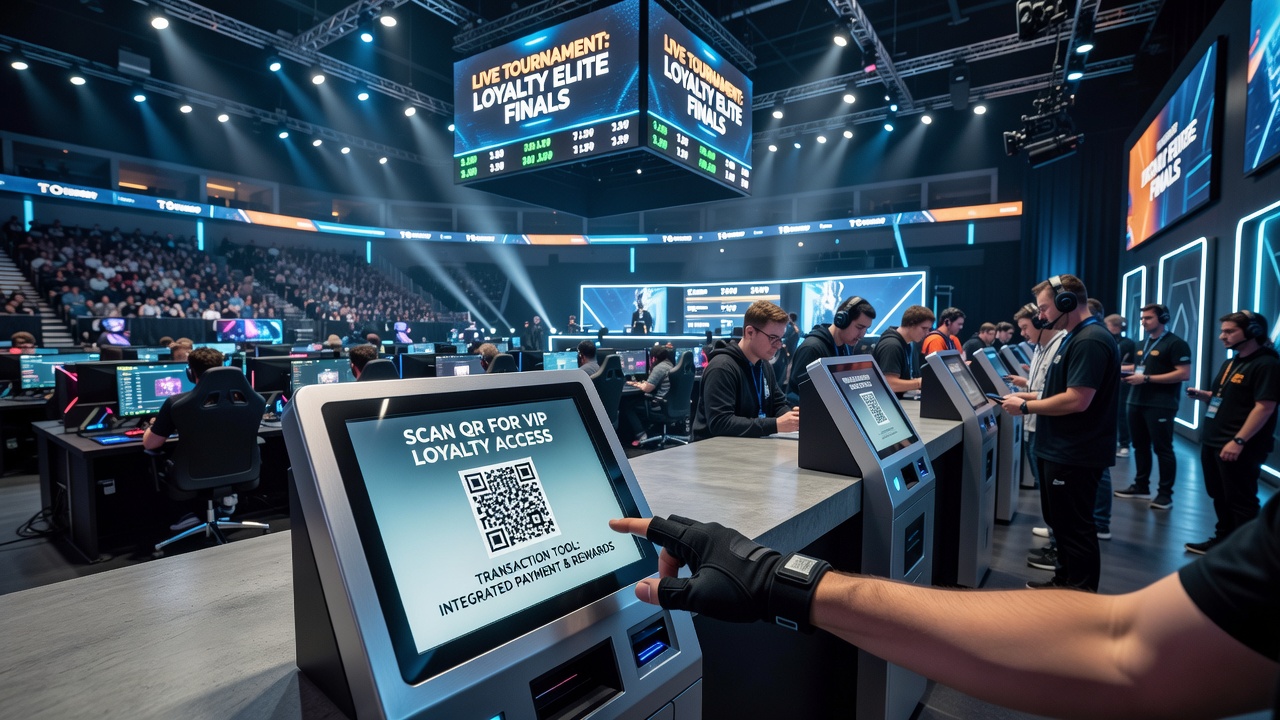 Loyalty dashboard displays showing tier progression linked to completed tournament transactions