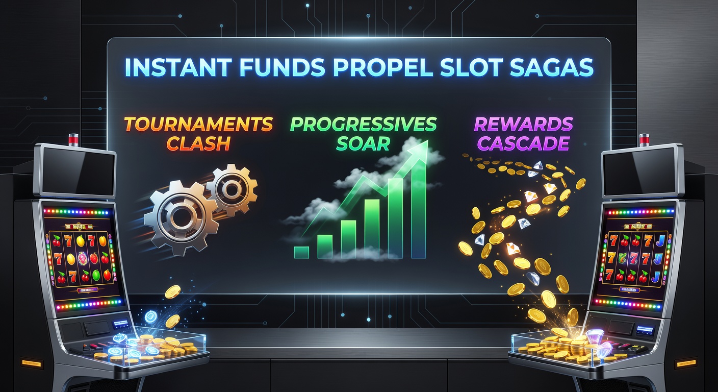 Dynamic graphic of progressive jackpot meters climbing rapidly amid tournament leaderboards and cascading symbol animations