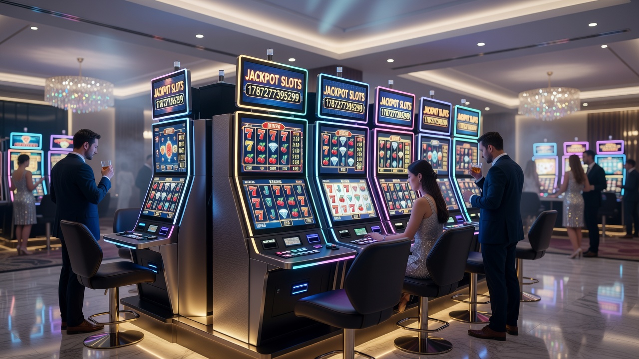 Players engaging with mobile jackpot slots during peak hours