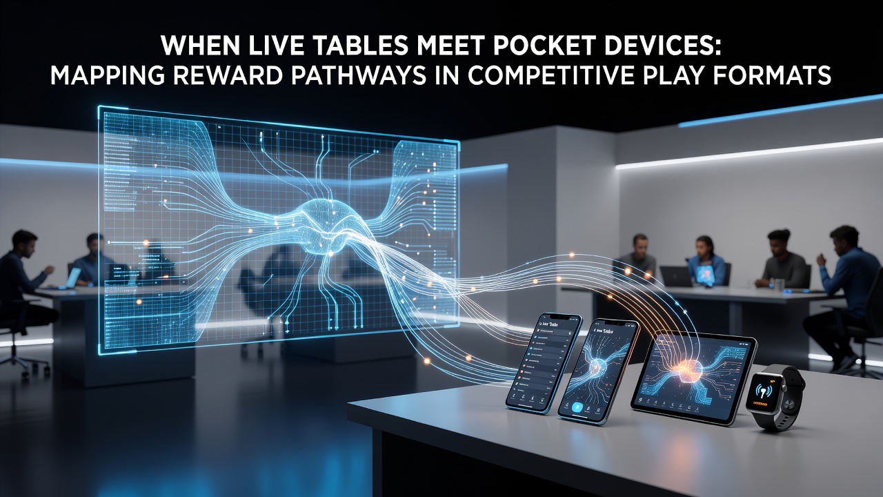 Mobile interface showing reward pathways and leaderboard progression in live table tournaments